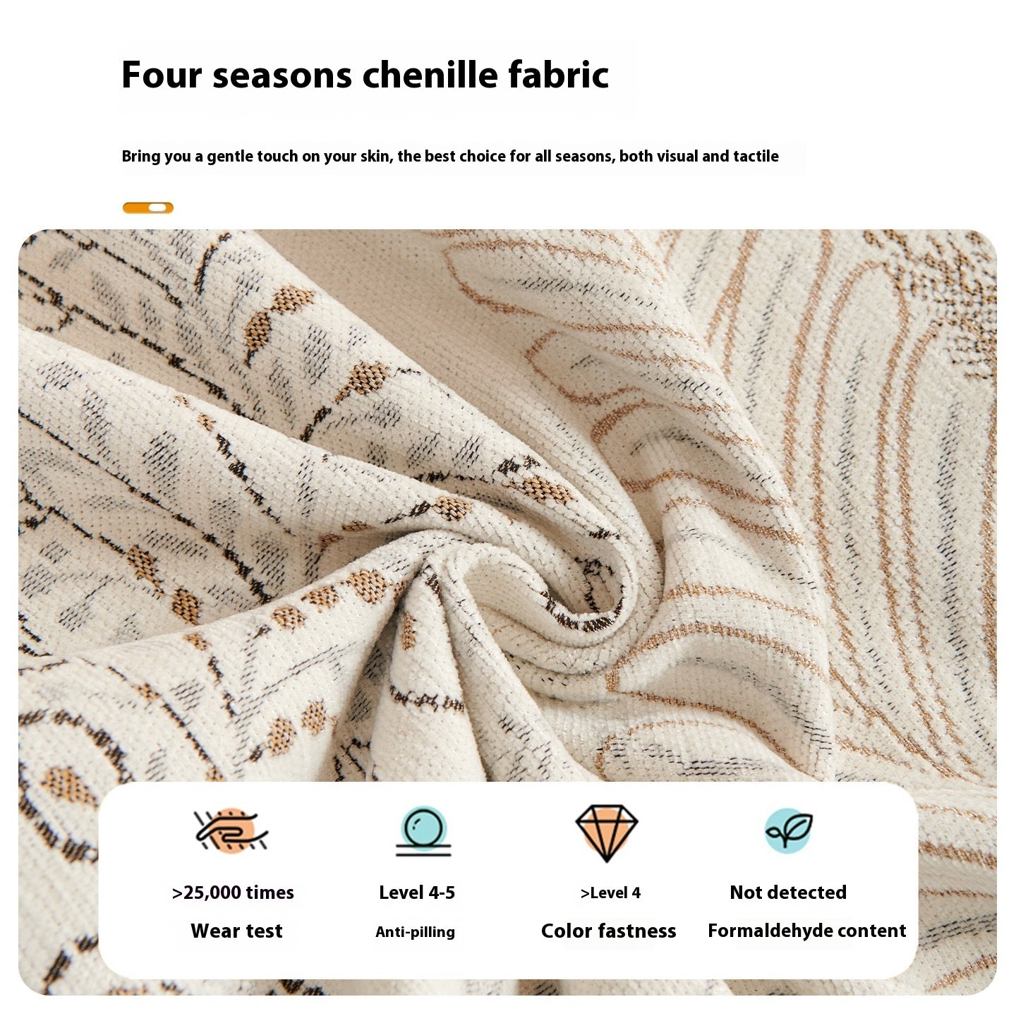 Anti-Scratching Chenille Sofa Cover