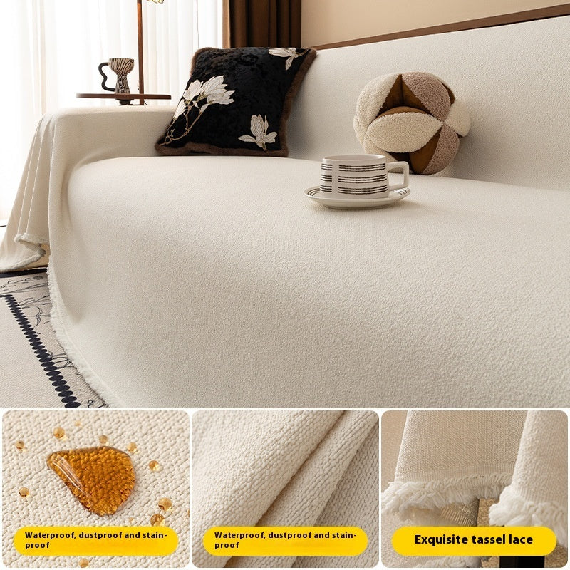 Teddy Plush Waterproof Sofa Cover