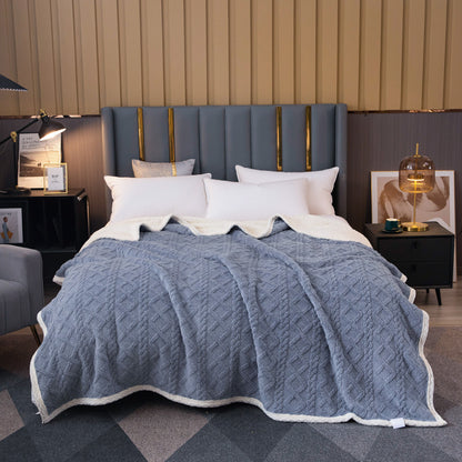 American Retro Double-Layer Winter Blanket