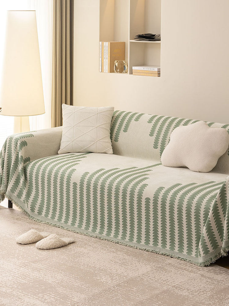 Double-Sided Chenille Full Sofa Cover