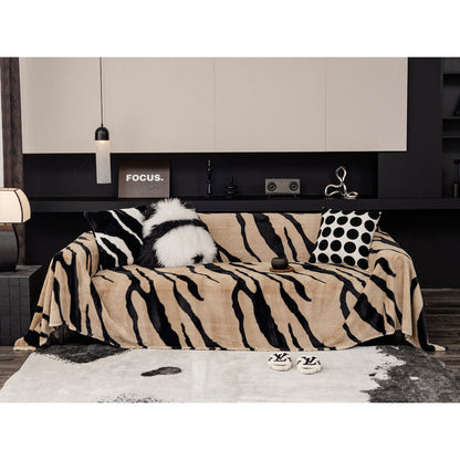 Zebra Pattern Non-Slip Sofa Cover